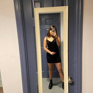 H&M, MEDIUM, BLACK DRESS